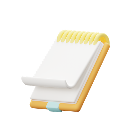 Caderno  3D Icon