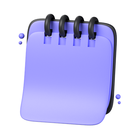 Caderno  3D Icon