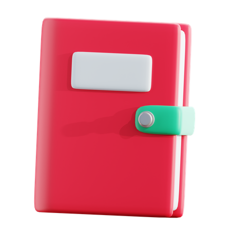 Caderno  3D Icon