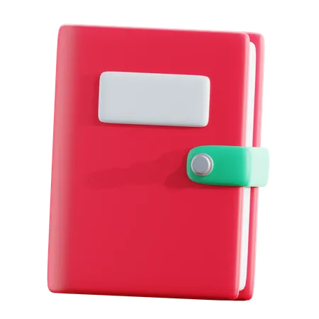 Caderno  3D Icon