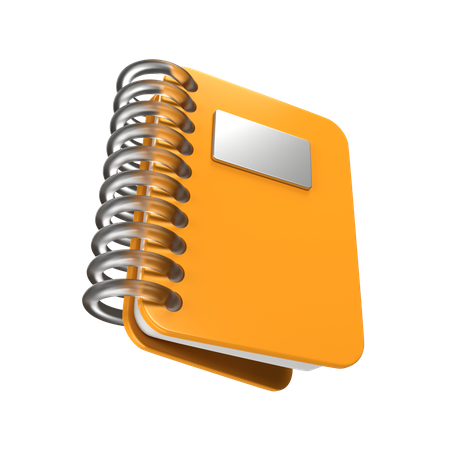 Caderno  3D Icon