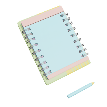 Caderno  3D Icon