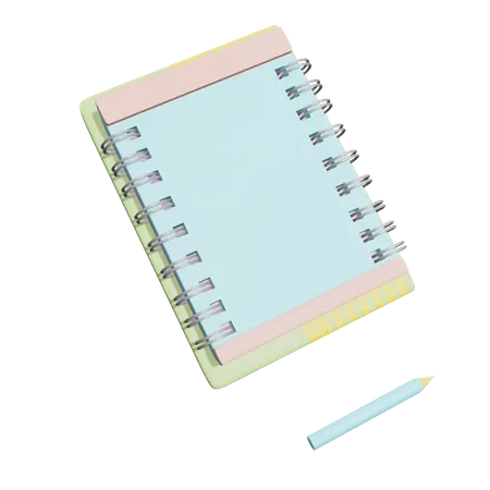 Caderno  3D Icon