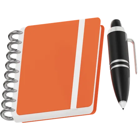 Caderno  3D Icon