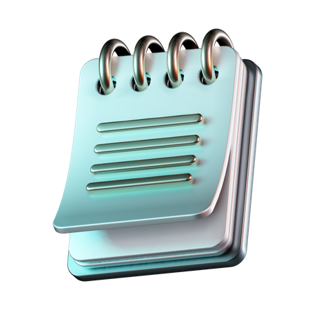 Caderno  3D Icon