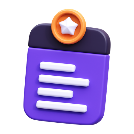 Caderno  3D Icon