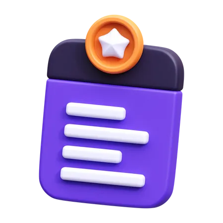 Caderno  3D Icon