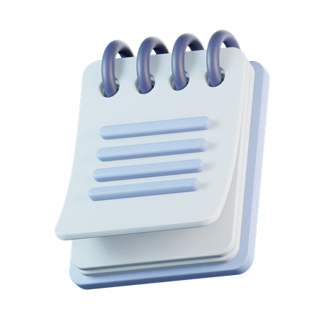 Caderno  3D Icon