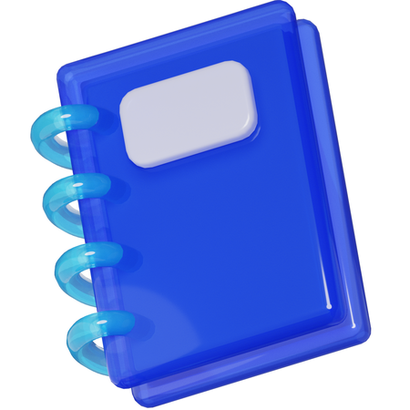 Caderno  3D Icon