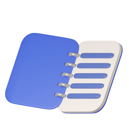 Caderno  3D Icon