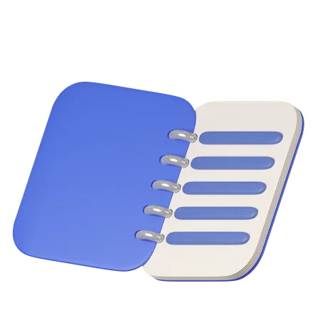 Caderno  3D Icon