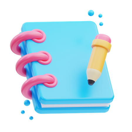 Caderno criativo  3D Icon