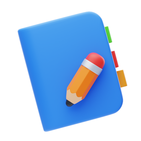 Caderno de desenho  3D Icon