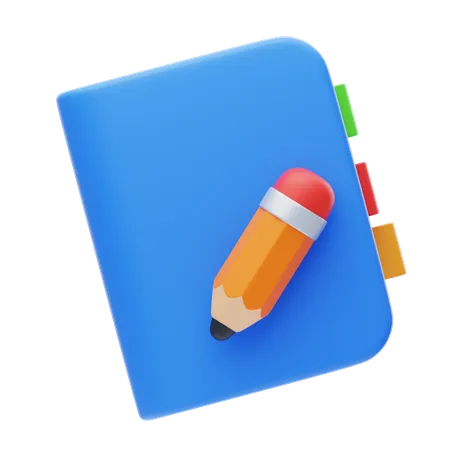 Caderno de desenho  3D Icon