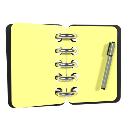 Caderno de desenho  3D Icon