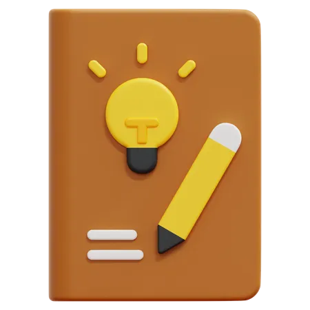 Caderno de desenho  3D Icon