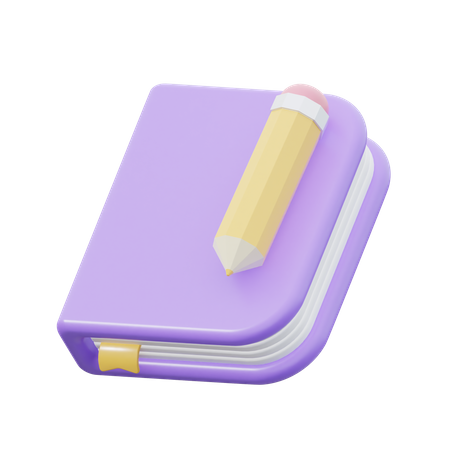 Caderno de desenho  3D Icon