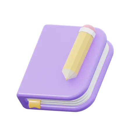 Caderno de desenho  3D Icon