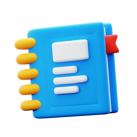 Caderno escolar  3D Icon