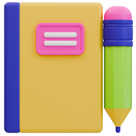 Caderno essencial  3D Icon