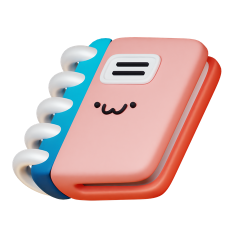 Caderno fechado  3D Icon