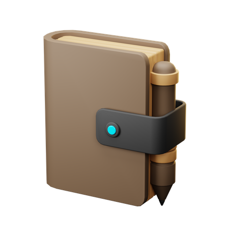 Lápis de caderno  3D Icon