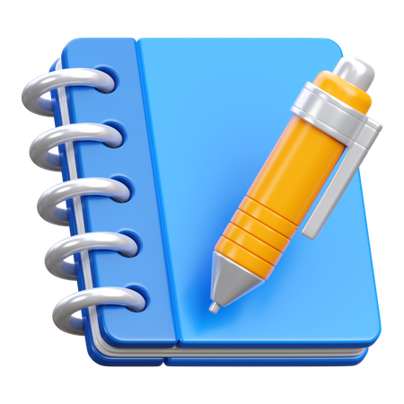 Cadernos  3D Icon