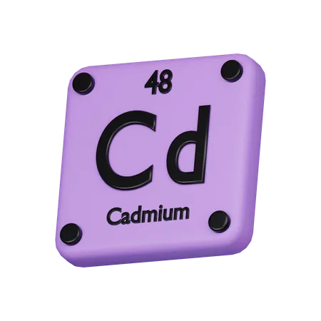 Cadmium Element 3 D Icon 3D Icon