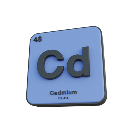 Cadmium  3D Illustration