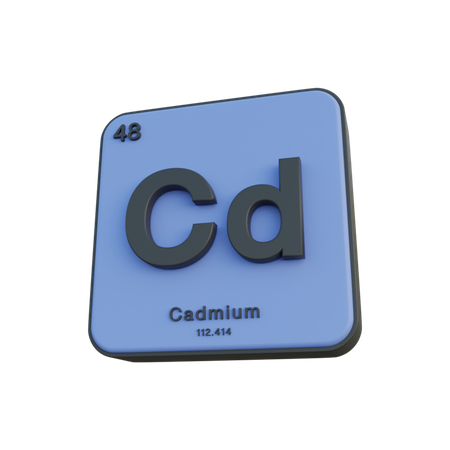 Cadmium 3D Illustration