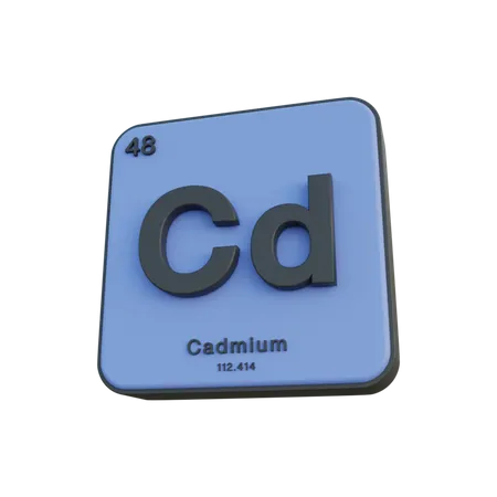 Cadmium 3D Illustration