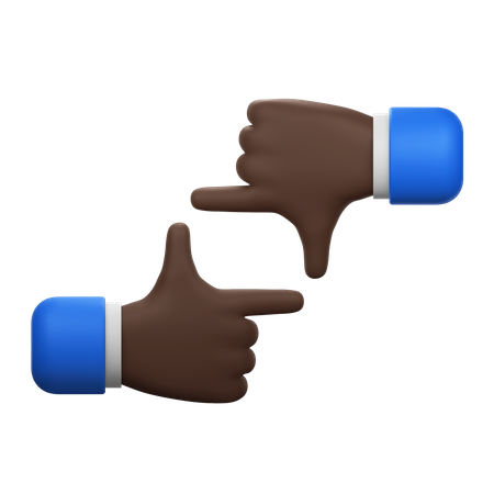 Cadrage du geste des mains  3D Icon