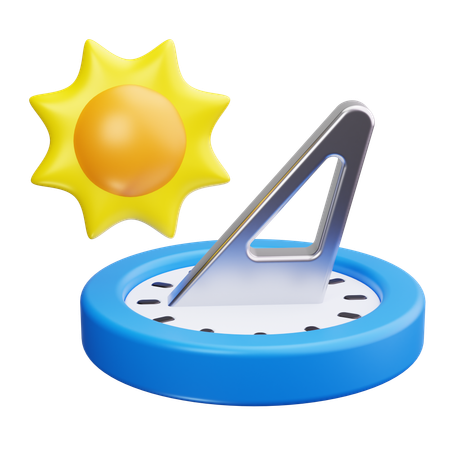 Cadran solaire  3D Icon