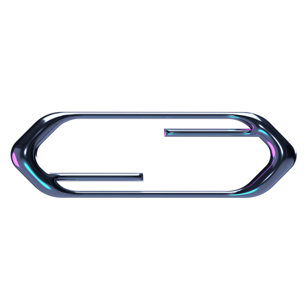 Cadre chromé futuriste  3D Icon