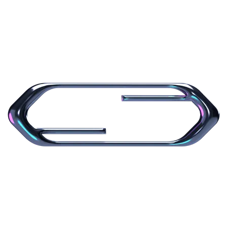 Cadre chromé futuriste  3D Icon