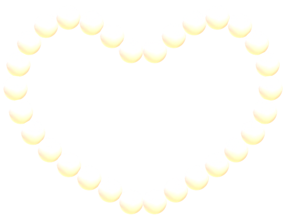 Cadre coeur en perles  3D Icon