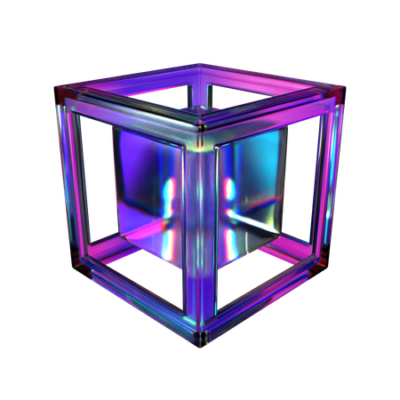 Cadre cubique  3D Icon