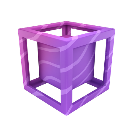 Cadre cubique  3D Icon