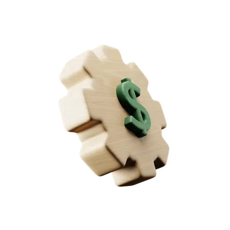 Cadre financier  3D Icon