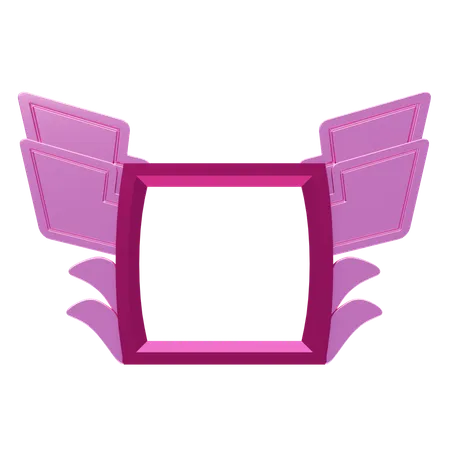 Cadre de niveau  3D Icon