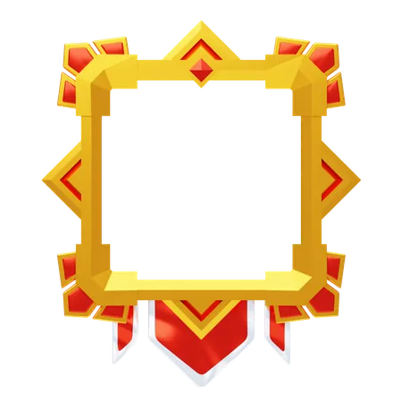 Cadre de niveau  3D Icon