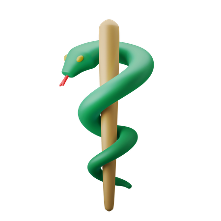 Caduceus  3D Illustration