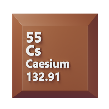 Caesium  3D Icon