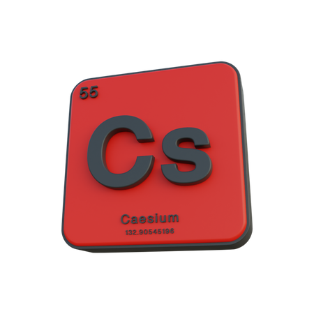 Caesium  3D Illustration