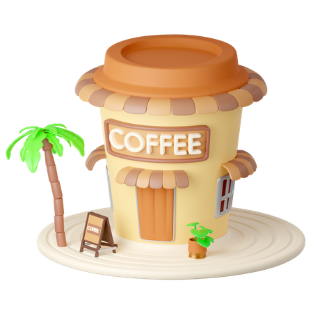 Café  3D Icon