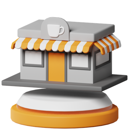 Cafe  3D Icon