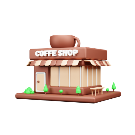 Café  3D Icon