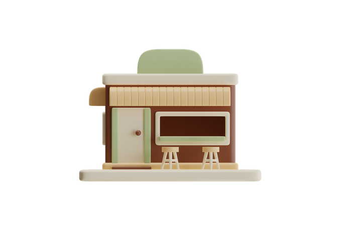 Café  3D Icon