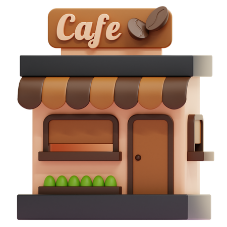 Café  3D Icon