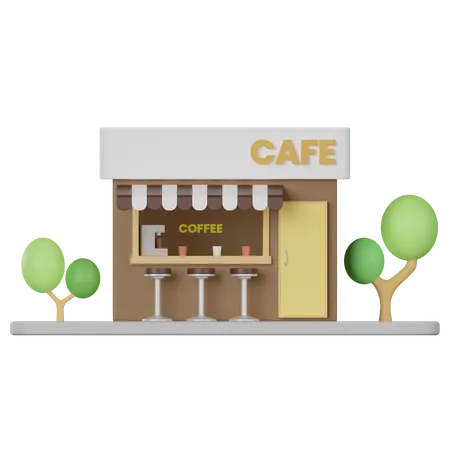 Cafe  3D Icon